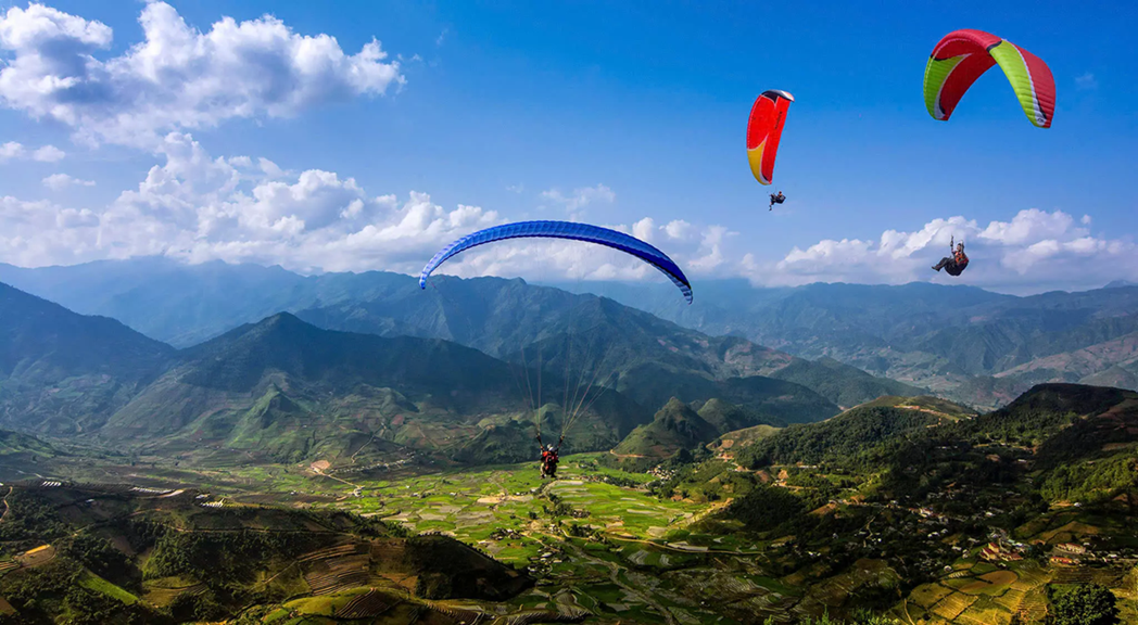 Paragliding Over Mu Cang Chai