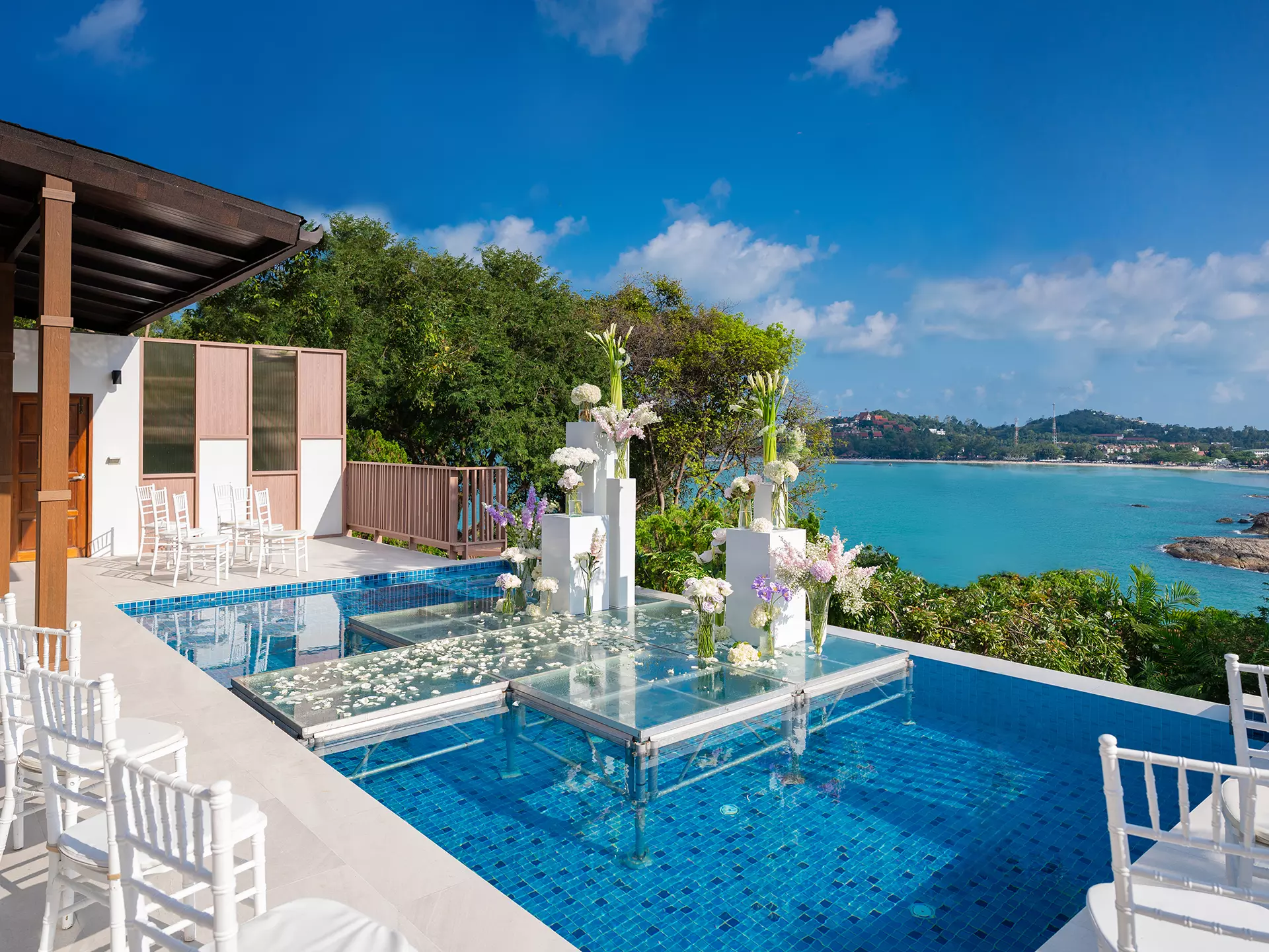 Garrya Tongsai Bay Samui - Two Bedroom Seaview Hillside Pool Villa -In Villa Wedding Set up