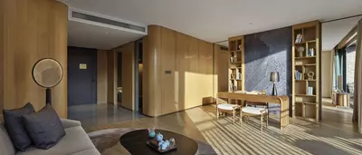 garrya huzhou lucun fountain suite living