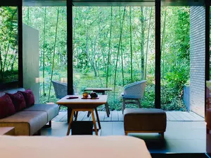 kyoto bamboo garden hotel room view