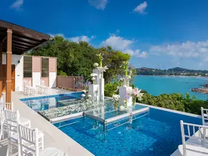 Garrya Tongsai Bay Samui - Two Bedroom Seaview Hillside Pool Villa -In Villa Wedding Set up