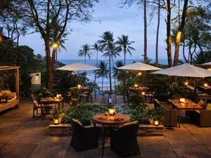 Authentic Thai dining at RHOY RHOY! Thai Restaurant, Garrya Tongsai Bay Samui overlooking the ocean in Koh Samui